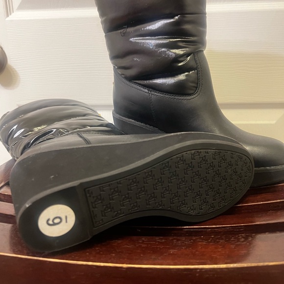 Ralph Lauren Rudee black water resistant leather boots, size 6, brand new! - Picture 8 of 13